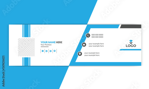 Email Signature Design. Business email signature banner. Creative professional Corporate Email Signature Design template.