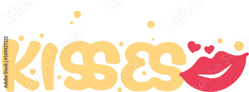 Kisses Typography