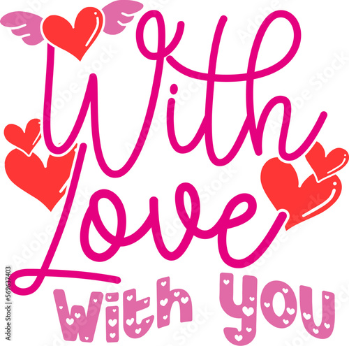 With Love With You Typography