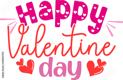 Happy Valentine Day Typography