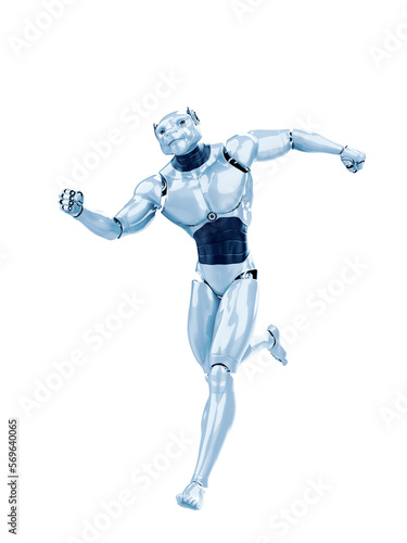 cyber tiger is running