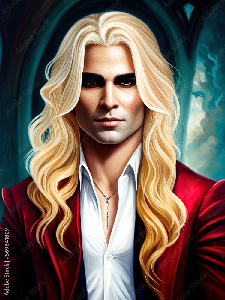 A charming lothario with long blond hair. 