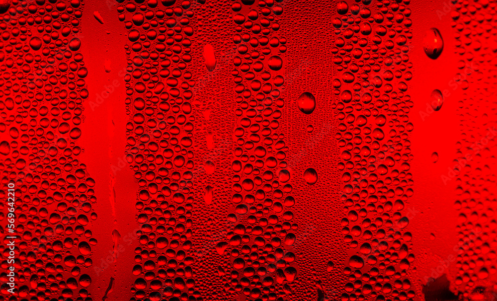 Ice cold glass fresh coca cola covered with water drops condensation Cold drink Drops of water cola drink background Raindrops texture Close up - obrazy, fototapety, plakaty 