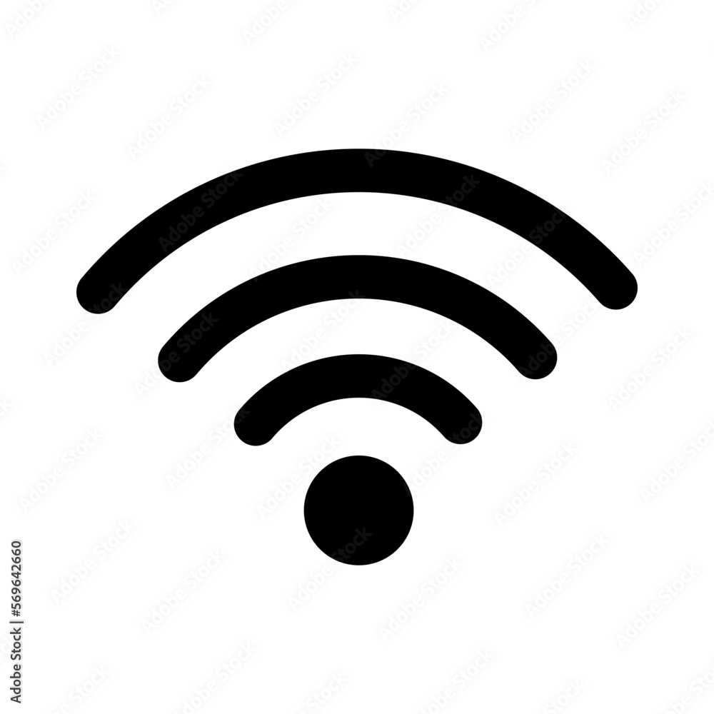 Wifi icon vector wireless internet network connection signal Wifi icon vector wireless internet network connection signal