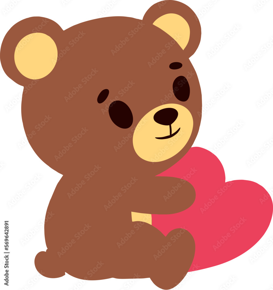Fototapeta premium Valentine Teddy Bear