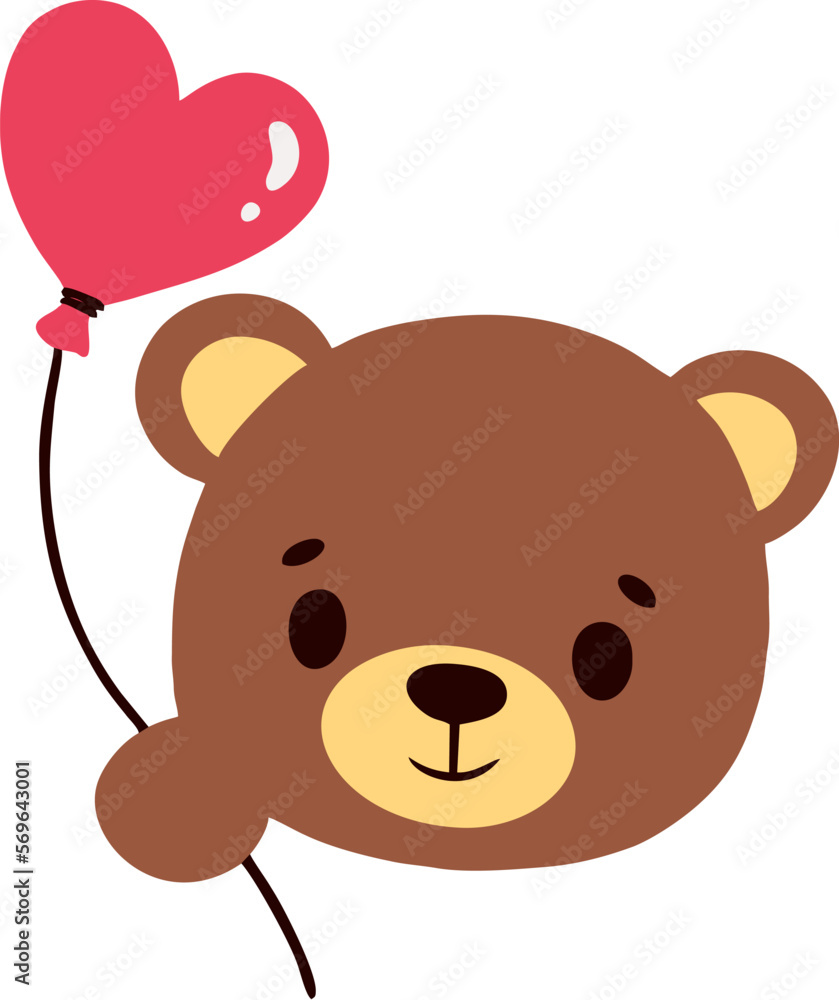 Fototapeta premium Valentine Teddy Bear
