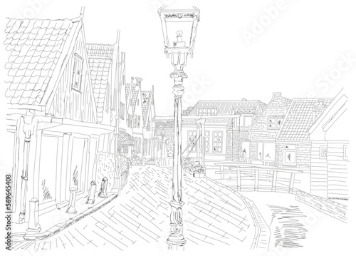 Dutch street sketch © Aneta