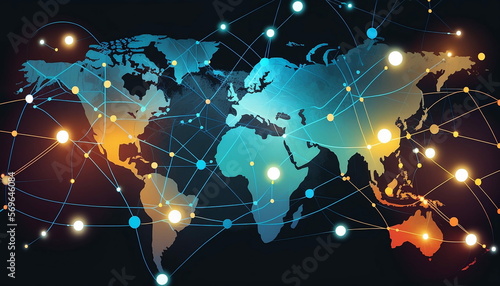 global structure customer network technology, Data exchanges development. customer service, social media
