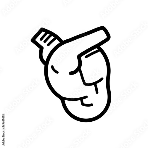 heart muscle - vector icon