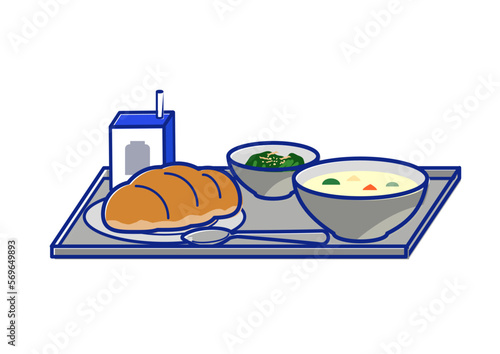おいしい楽しい！給食のイラスト