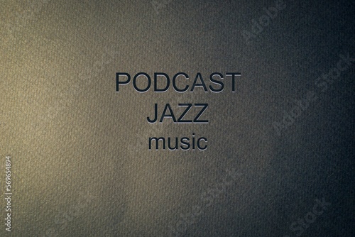 Minimalistic design of the cover of the podcast 