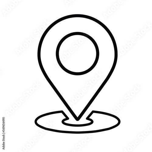 Map, Geographical Position, Location outline Icon, Outline vector.