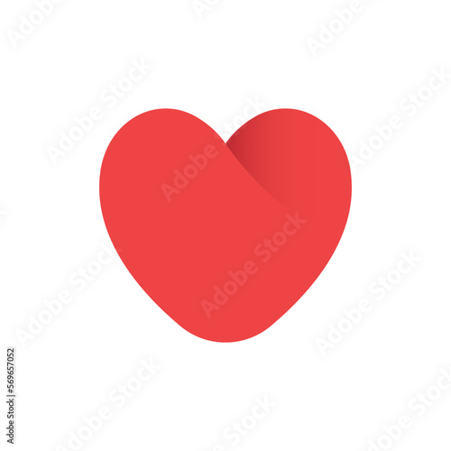 Heart icon. Symbol of romance. Valentine's day design.