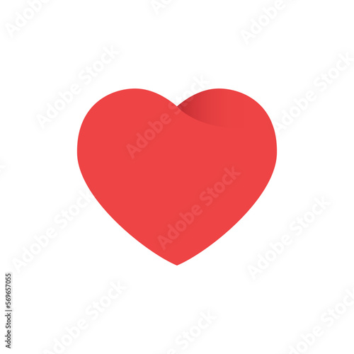 Heart icon. Symbol of romance. Valentine's day design.