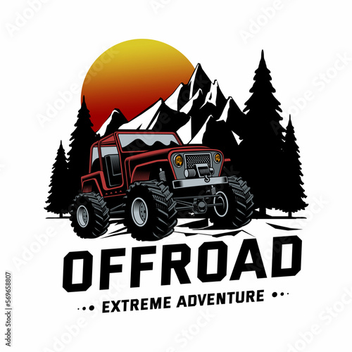 off road extreme logo vector
