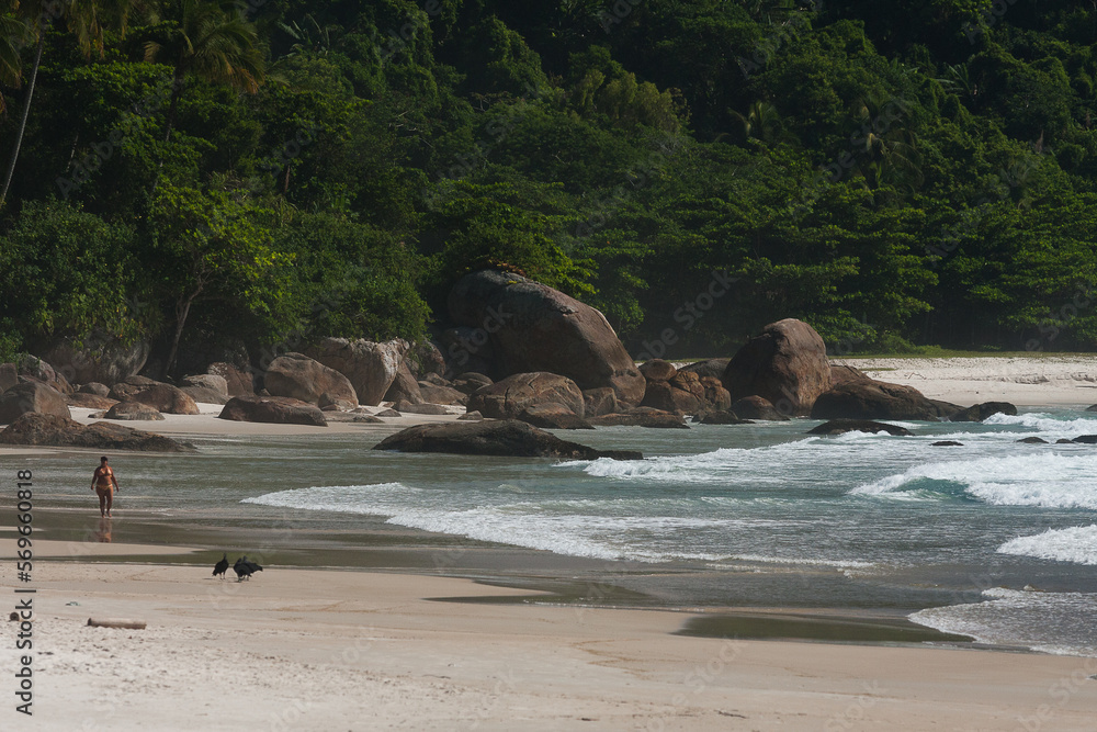 Fototapeta premium Ilha Grande Island , Praia Aventureiros Beach, Rio de Janeiro, Brazil