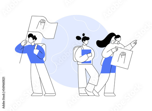 Youth empowerment abstract concept vector illustration.