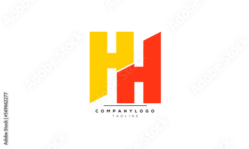 Alphabet letters Initials Monogram logo HH, HH INITIAL, HH letter
