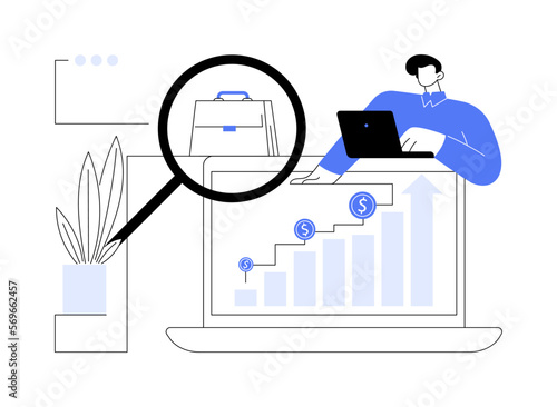 Boost sales abstract concept vector illustration.