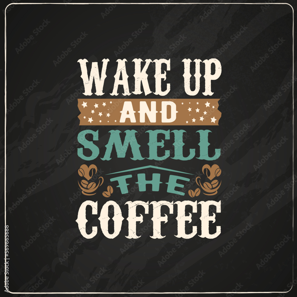 Obraz premium vintage coffee shirt
