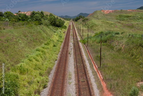 Rails, Rio de Janeiro, train, Brazil