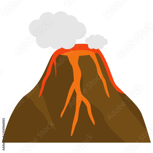 Volcano explosion active magma disaster