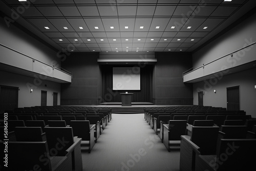 lecture hall empty Generative AI