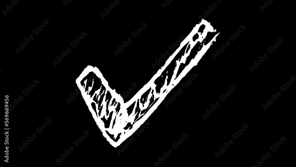 Tick Check Mark Wiggling Drawing 12 Tick Check Mark Wiggling Drawing 12