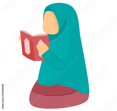 Ramadan kareem Muslim prayer reading quran