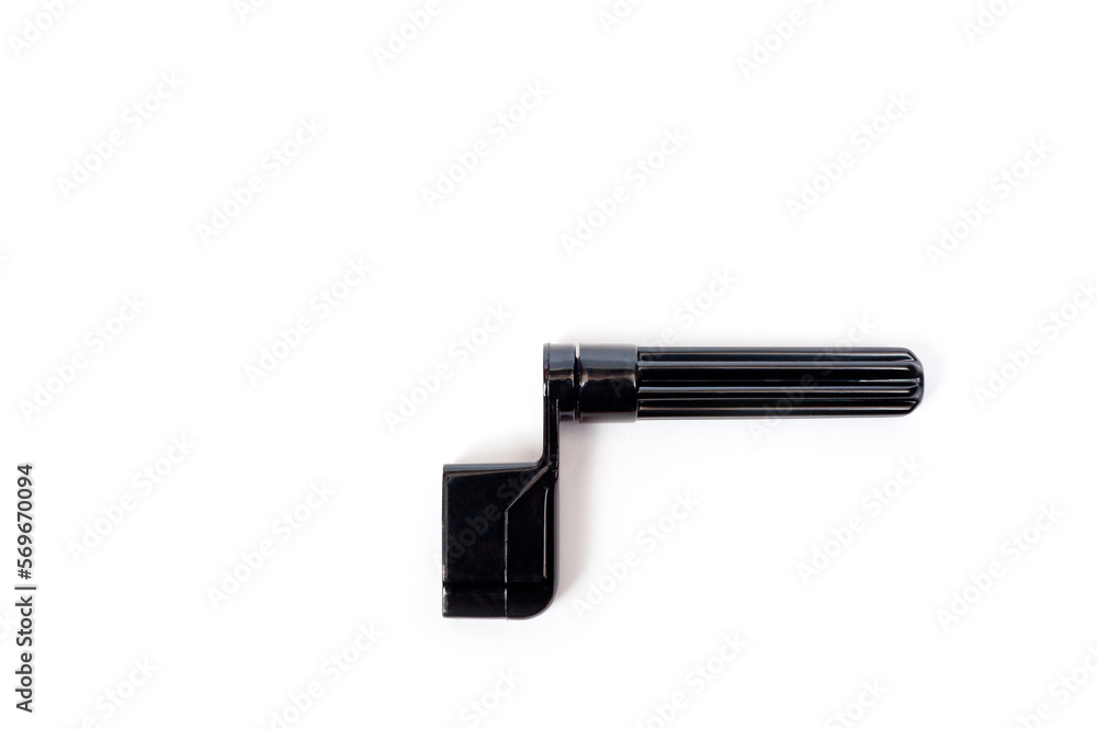 Plastic guitar string winders in black, shot on a white background. Plastic guitar string winders in black, shot on a white background.