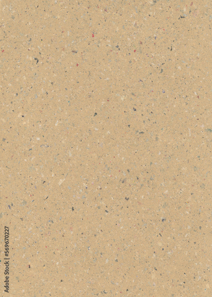 Brown handmade paper. It contains fragments of other paper. Meant as background Brown handmade paper. It contains fragments of other paper. Meant as background