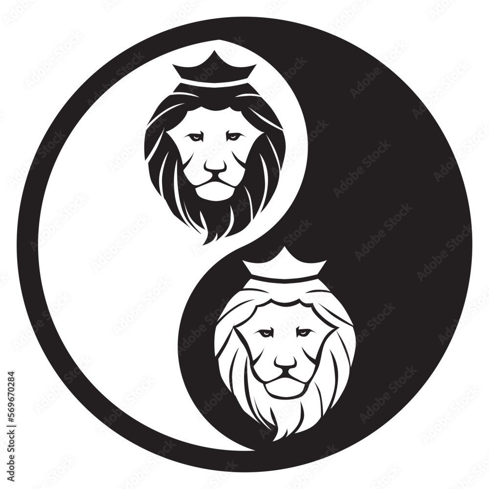 Yin Yang,  balance symbol, lion king