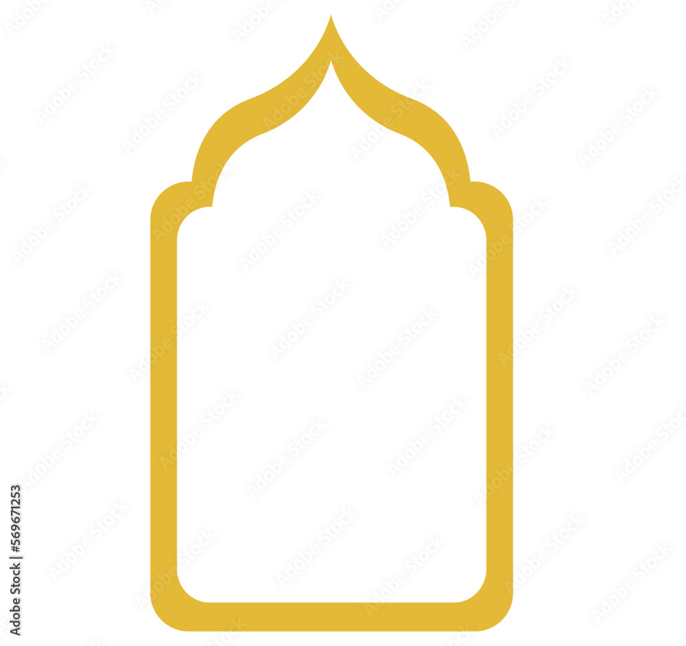 Luxury gold frame ramadan ornament decoration Luxury gold frame ramadan ornament decoration
