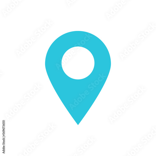 Map pointer with -pin, on transparent background
