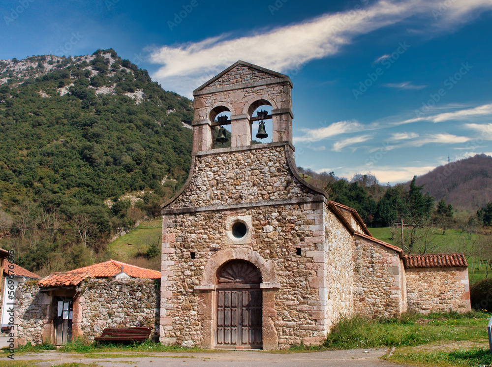 Santo Adriano de Tunon prerromanic church, 9th century, Asturias, Spain