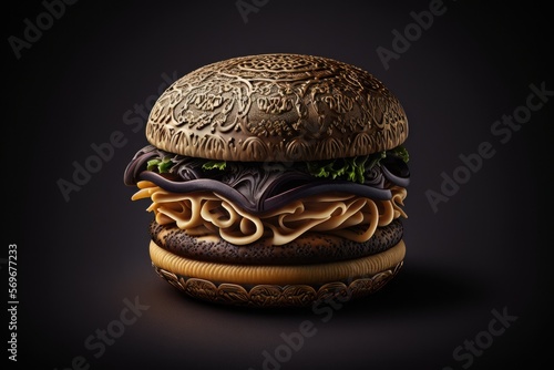 hamburger made of filigree
