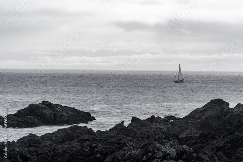 Rocky Coast Sailboat © robert
