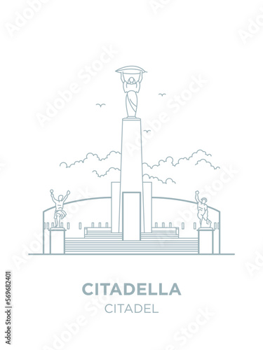 Photography Citadel in Hungary capital icon