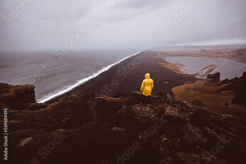 Explorer on the icelandic tour, traveling across iceland discovering natural destinations
