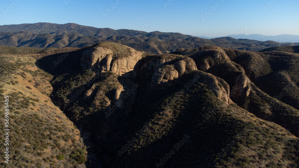 Rock Formations in Angeles National Forest near Castaic