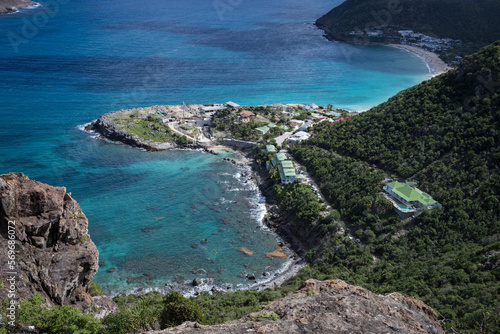 Views from Colombier in the west of the French Caribbean island of St Barth (Saint Barthelemy)
