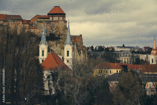 the castle and a church