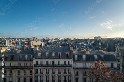 Paris city skyline at day time