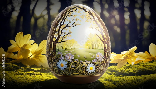 Easter Sun - Generative AI