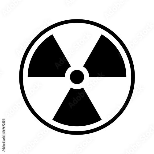Vászonkép Radiation sign