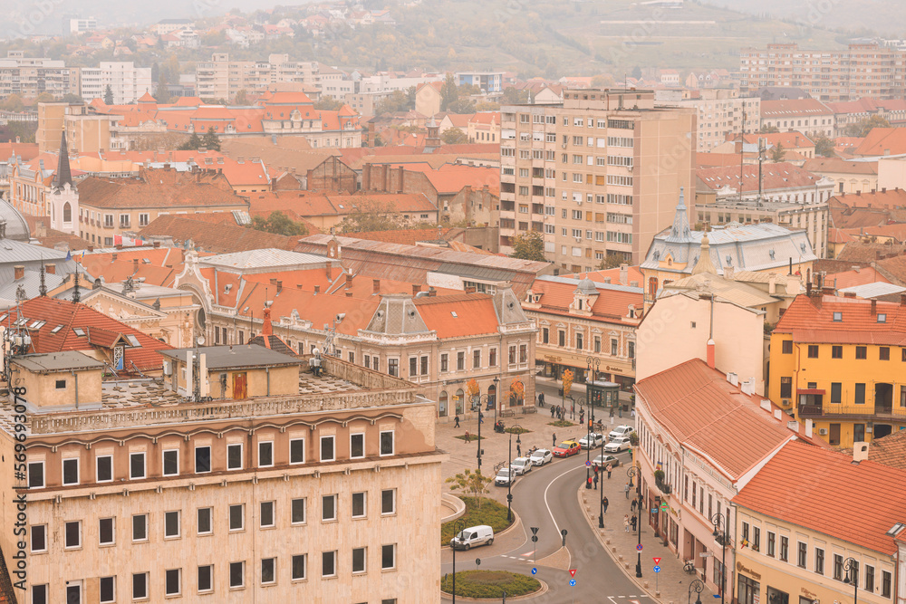 Explore the historic old buildings of Oradea, from ancient fortresses to elegant palaces and museums. Embrace the hustle and bustle of city life in Oradea with this busy street photo