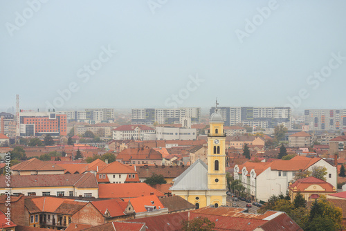 Oradea Cityscape a stunning view of Oradea, explore the rich art nouveau history of Oradea with this stunning landmarks. Historic buildings and monuments unique architecture cultural heritage
