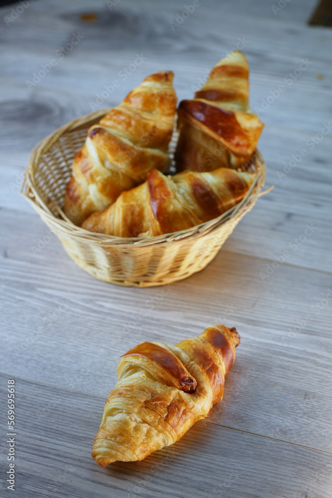 Obraz na plátně croissants au beurre