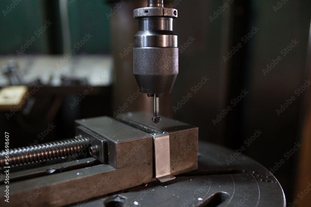 Chamfering work with a drill press
Chamfering work with a drill press