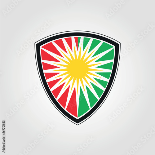 Kurdistan Flag Emblem, Kurdistan Flag logo